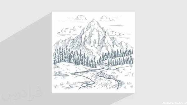  عکس نقاشی سیاه قلم ساده