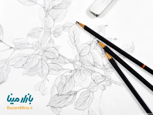  عکس نقاشی سیاه قلم ساده