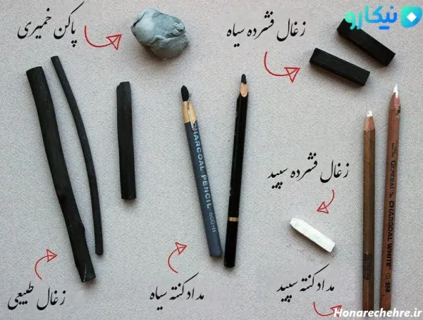  عکس نقاشی سیاه قلم ساده