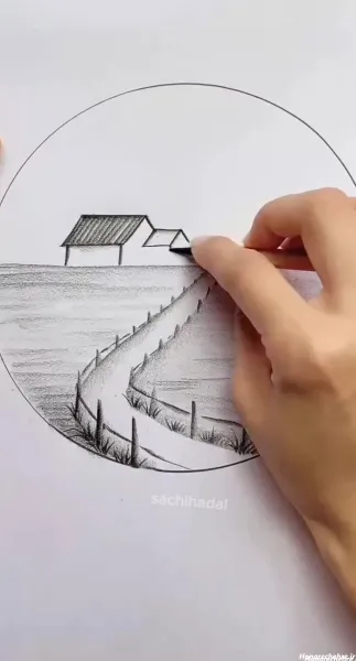  عکس نقاشی سیاه قلم ساده