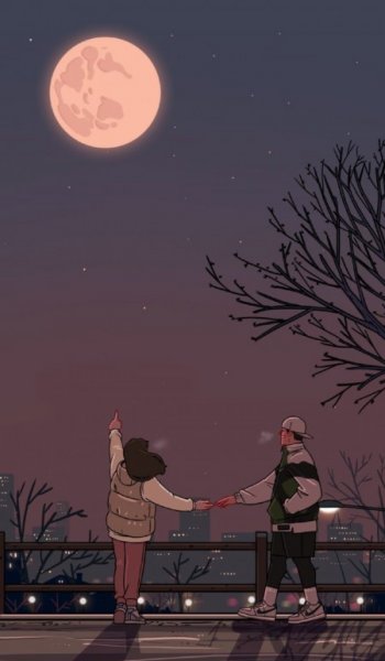  نقاشی عاشقانه دو نفره ساده