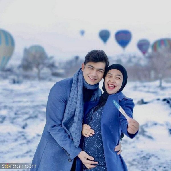  ژست عکس بارداری ایرانی