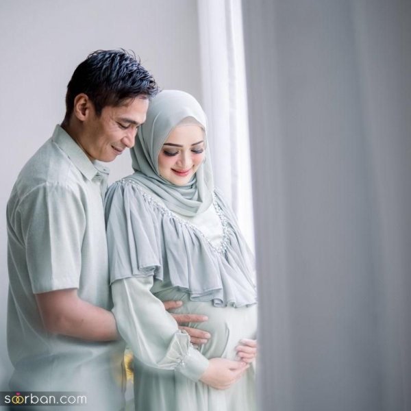  ژست عکس بارداری ایرانی