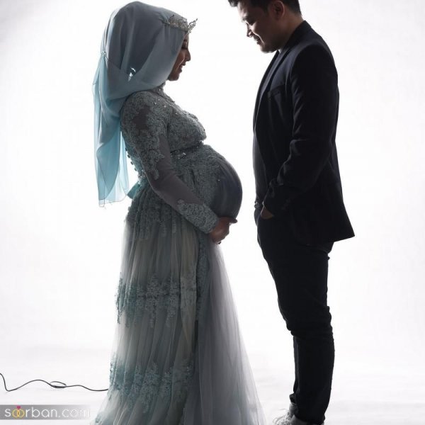  ژست عکس بارداری ایرانی