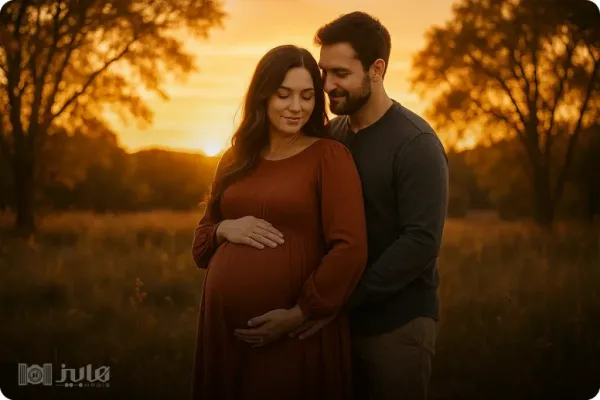  عکس بارداری عاشقانه