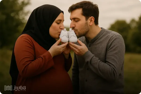  عکس بارداری عاشقانه