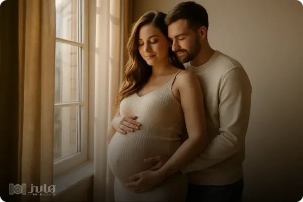  عکس بارداری عاشقانه