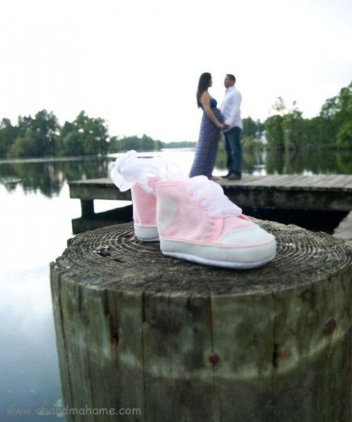  ژست عکس بارداری با همسر