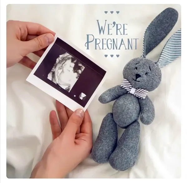 ایده عکس بارداری با عکس سونوگرافی