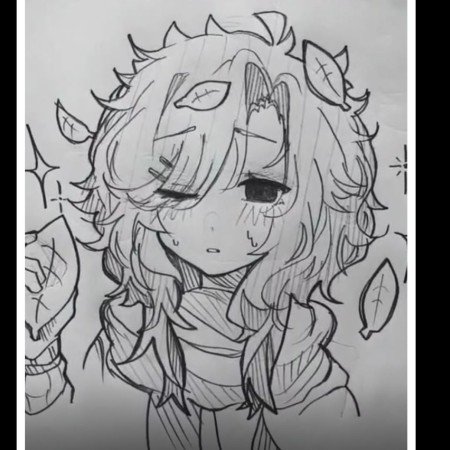 نقاشی سیاه قلم ساده کودکانه