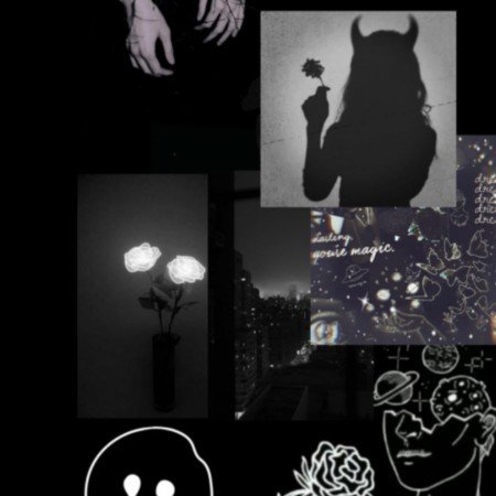  پس زمینه مشکی دخترانه فانتزی