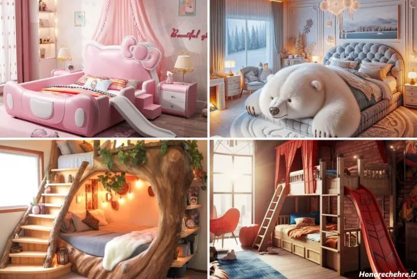  عکس اتاق خواب ساده ایرانی دخترانه