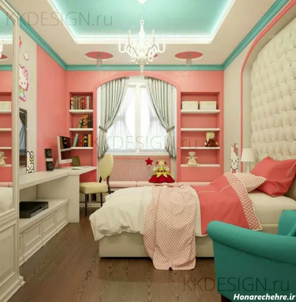  عکس اتاق خواب ساده ایرانی دخترانه