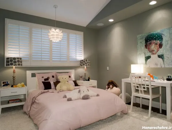  عکس اتاق خواب ساده ایرانی دخترانه