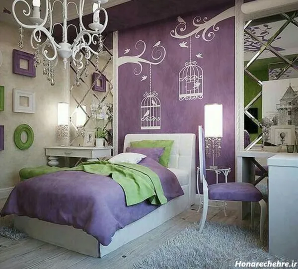  عکس اتاق خواب ساده ایرانی دخترانه