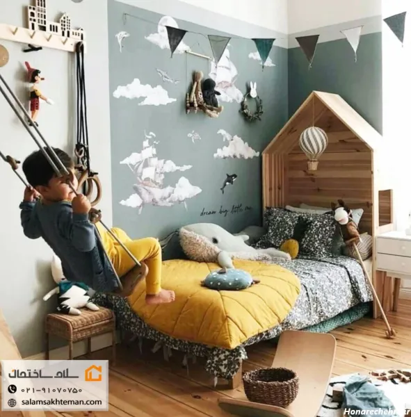  عکس اتاق خواب ساده ایرانی دخترانه