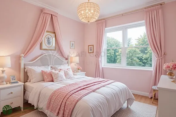  دکوراسیون اتاق خواب دخترانه لاکچری