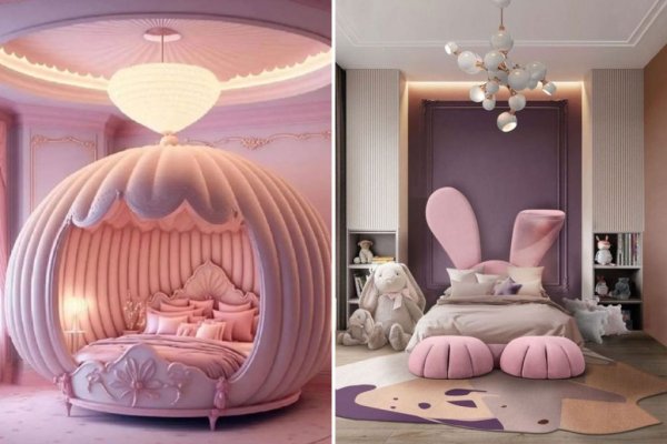  دکوراسیون اتاق خواب دخترانه لاکچری