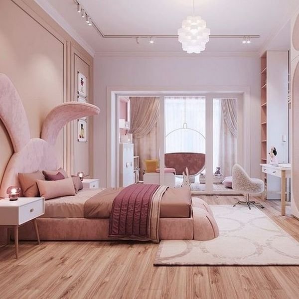  دکوراسیون اتاق خواب دخترانه لاکچری