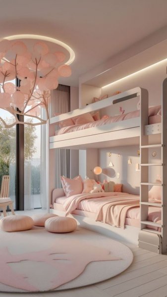  دکوراسیون اتاق خواب دخترانه لاکچری