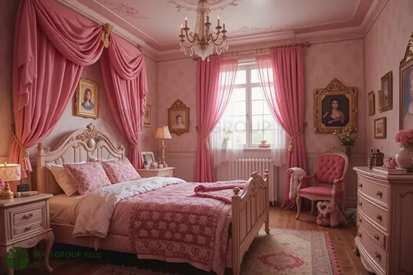  دکوراسیون اتاق خواب دخترانه لاکچری