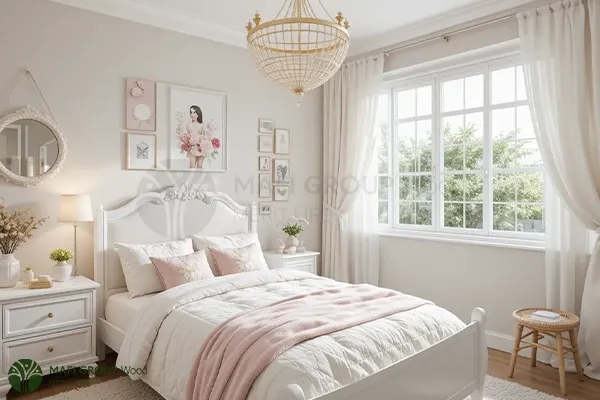  دکوراسیون اتاق خواب دخترانه لاکچری