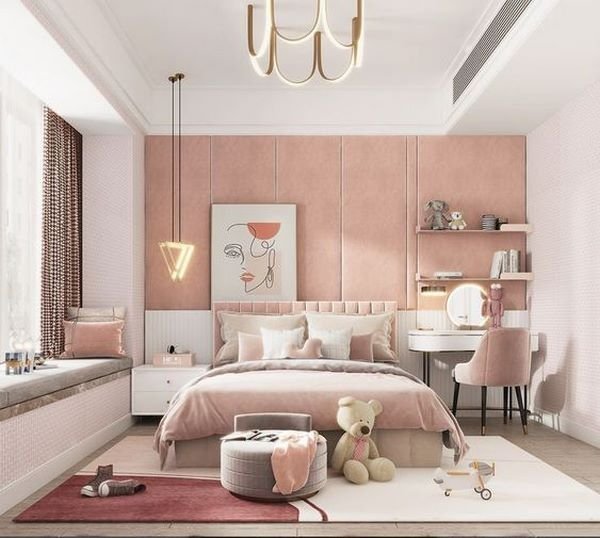  عکس اتاق خواب دخترانه رویایی