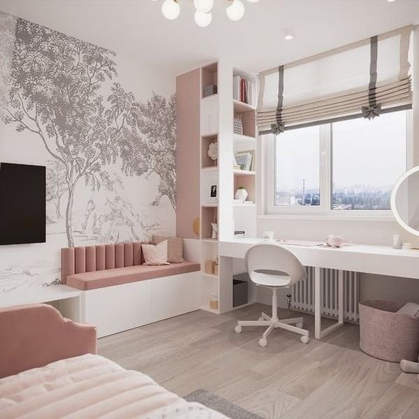  عکس اتاق خواب دخترانه رویایی