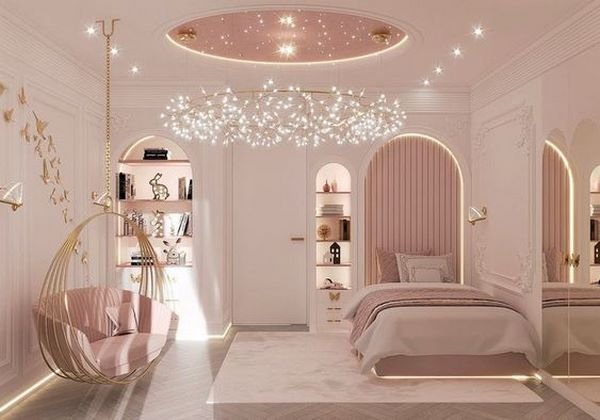  عکس اتاق خواب دخترانه رویایی
