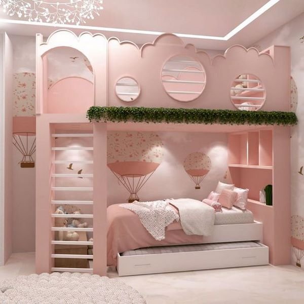  عکس اتاق خواب دخترانه رویایی
