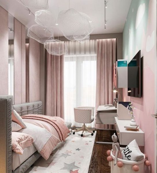 عکس اتاق خواب دخترانه ساده