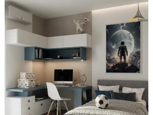 دکوراسیون اتاق خواب پسرانه بزرگسال