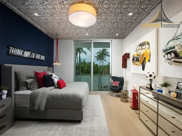  دکوراسیون اتاق خواب پسرانه بزرگسال