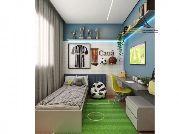  دکوراسیون اتاق خواب پسرانه بزرگسال