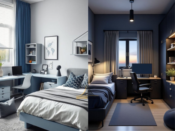  دکوراسیون اتاق خواب پسرانه بزرگسال