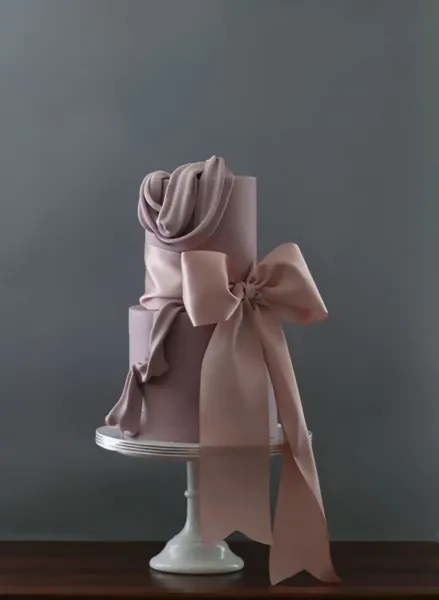  کیک پاپیونی ترند اینستا بنفش