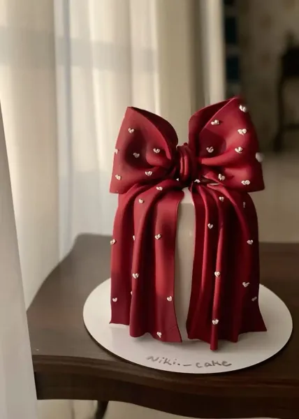  عکس کیک پاپیونی دخترانه