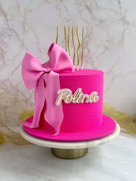  عکس کیک پاپیونی دخترانه