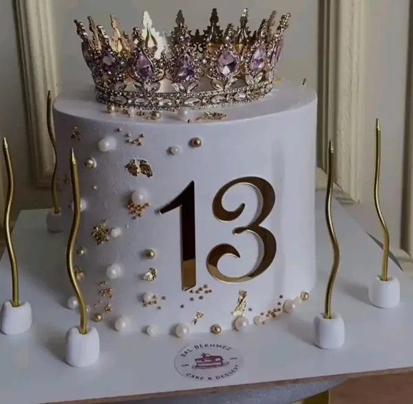  کیک پاپیونی ترند آبی