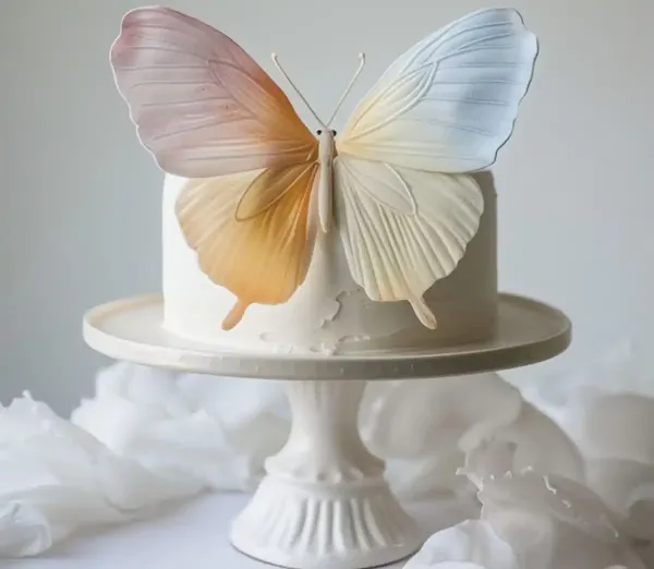  کیک پاپیونی ترند آبی