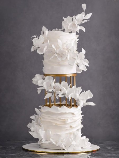  عکس کیک عروسی لاکچری