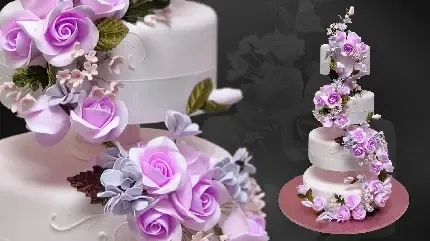  عکس کیک عروس و داماد