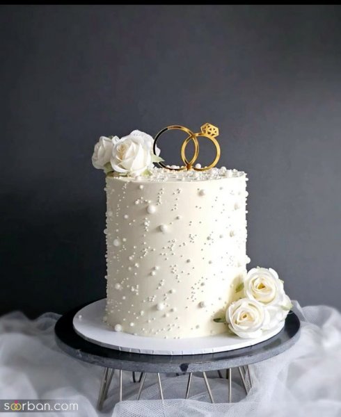  عکس کیک عقد محضری