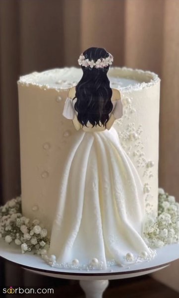  عکس کیک عقد محضری