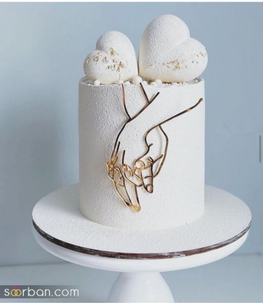  عکس کیک عقد محضری