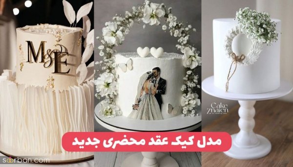 عکس کیک عقد لاکچری