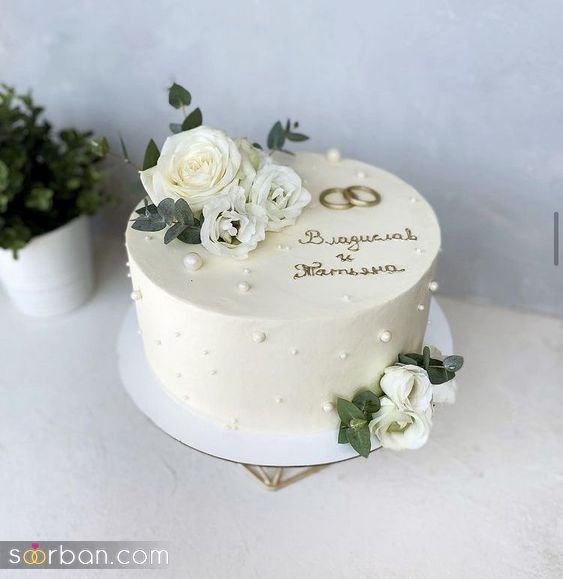  عکس کیک عقد لاکچری