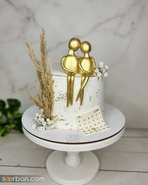  عکس کیک عقد لاکچری