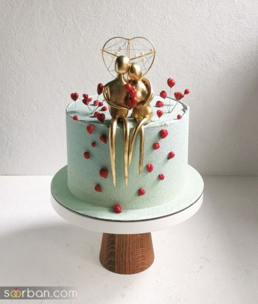  عکس کیک عقد لاکچری