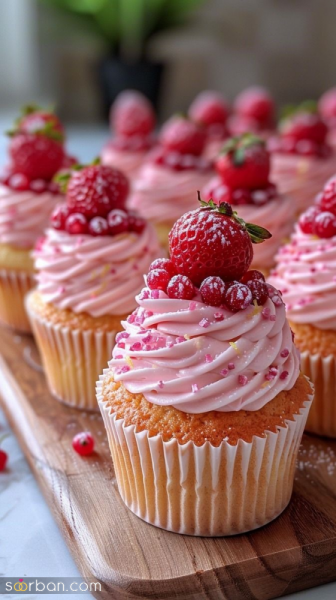  عکس کیک عروسی ترند توت فرنگی